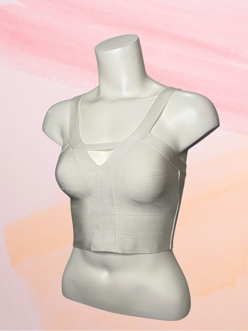 Guess white crop top